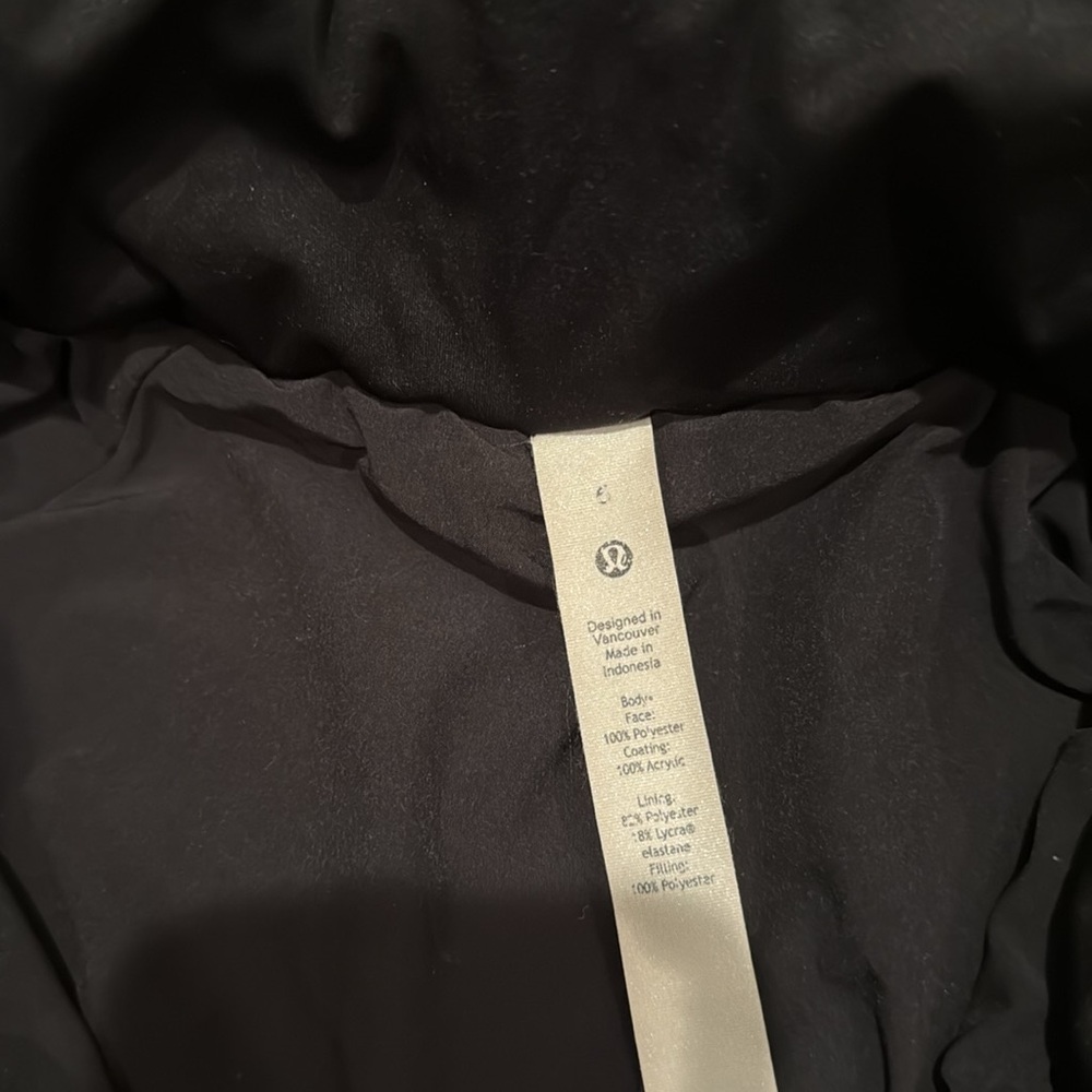 Lululemon Black Half Zip Quilted Pullover! - image 2